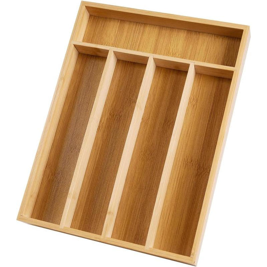 Transform your kitchen with our stylish Bamboo Silverware Organizer! 